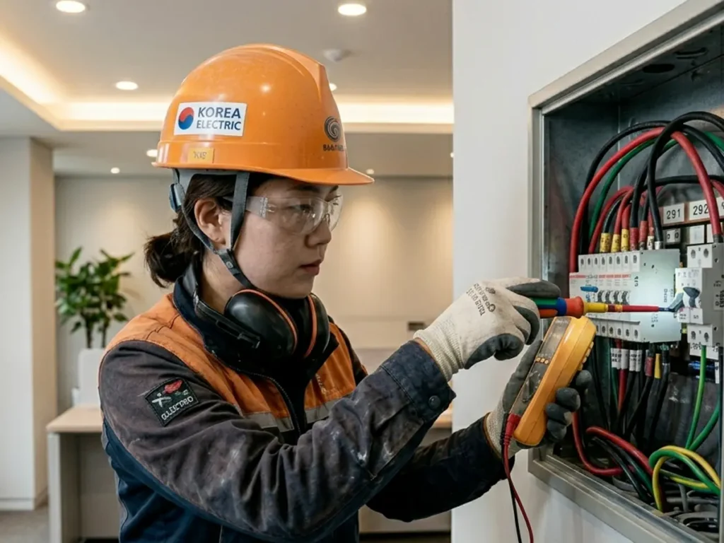 전기배선 차단기 작동