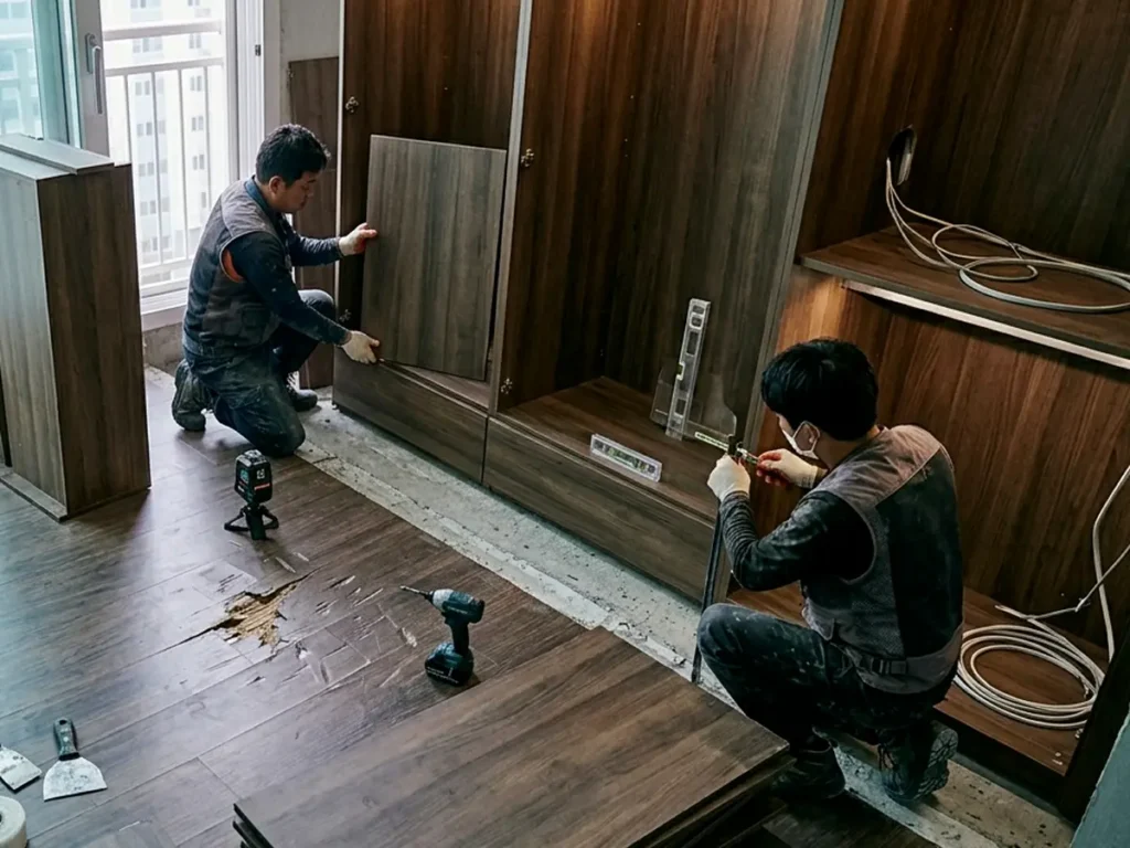 인테리어 공사순서 가구 설치