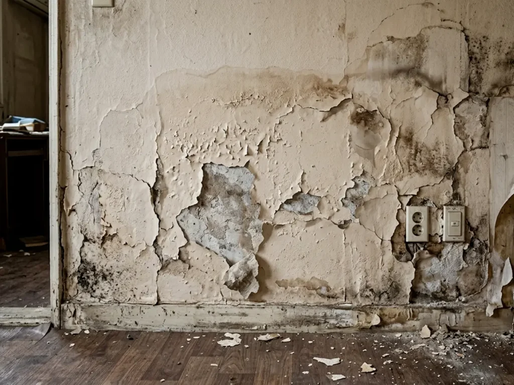 인테리어 실패 사례 벽 마감 불량