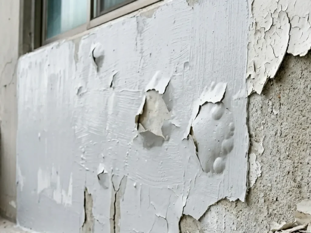 페인트 벗겨짐 시공불량