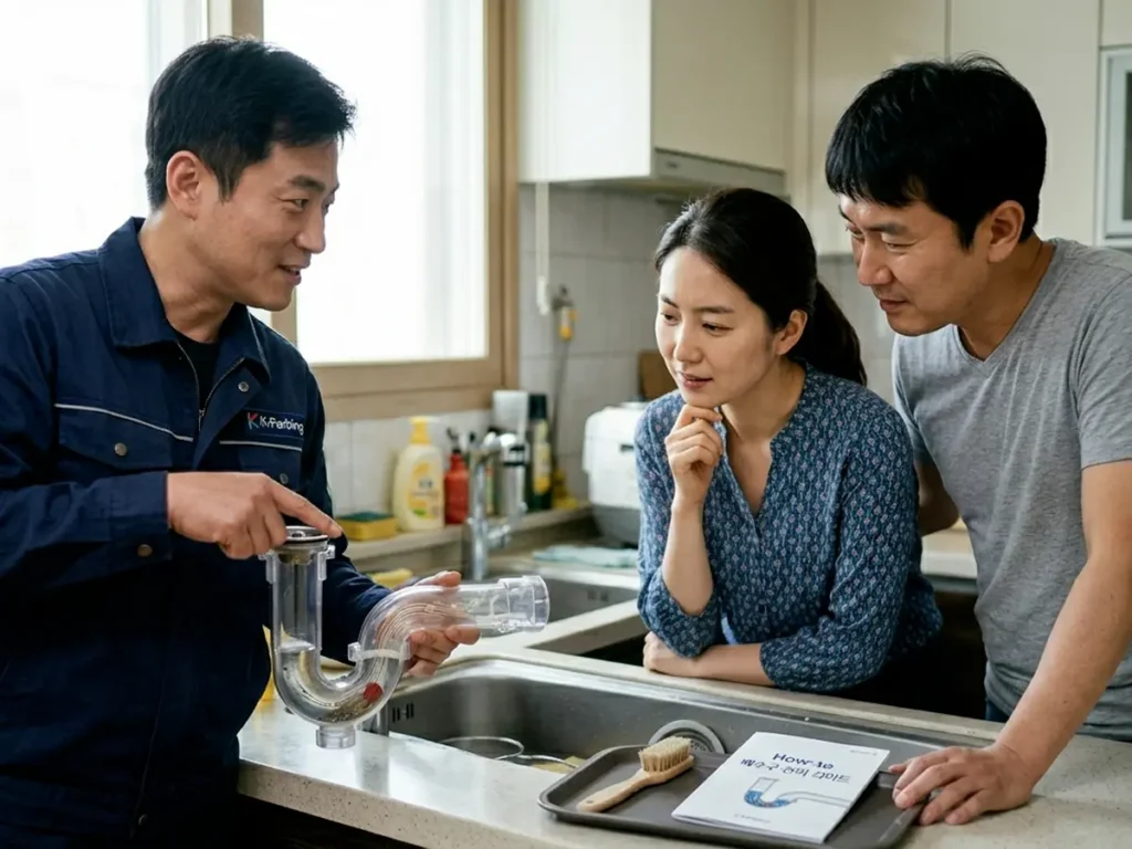 주방 악취 배수구 관리