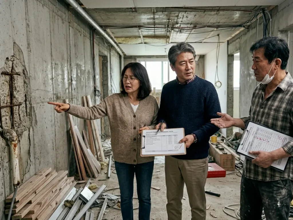 예산 초과 원인 하자 발견