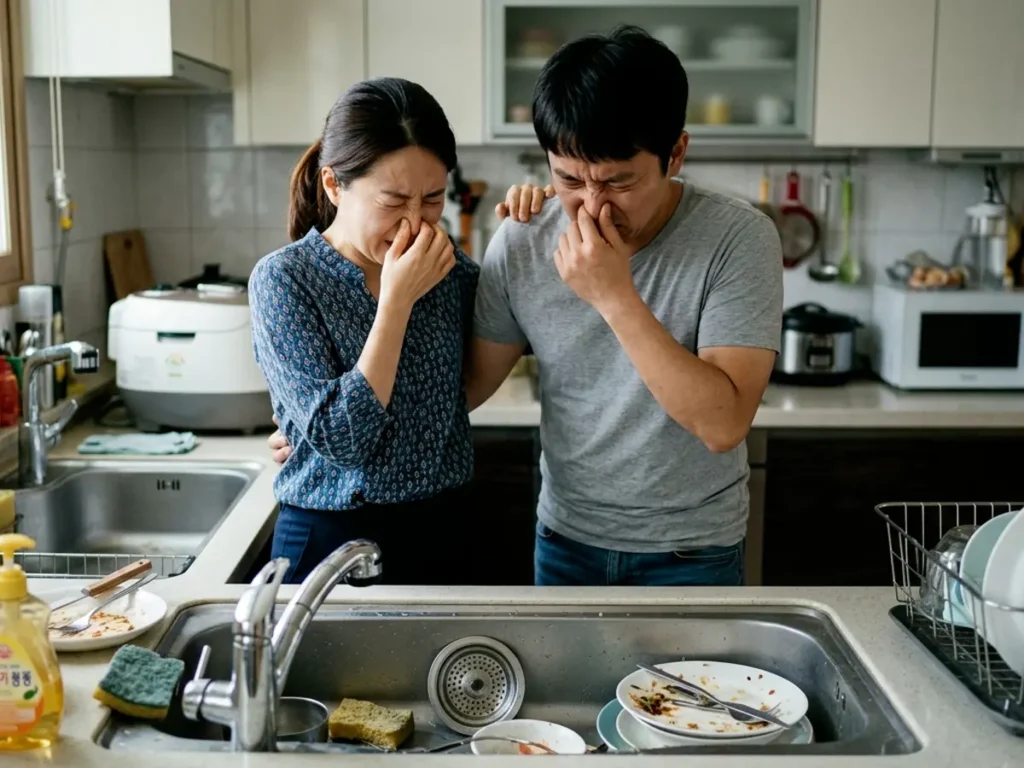 주방 악취 싱크대 냄새 발생