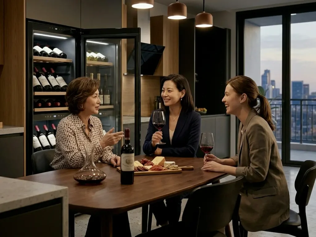 LG 오브제컬렉션, 캐리어 프리미엄, 하이얼 가정용 와인셀러의 브랜드별 특징과 설치 모습 비교